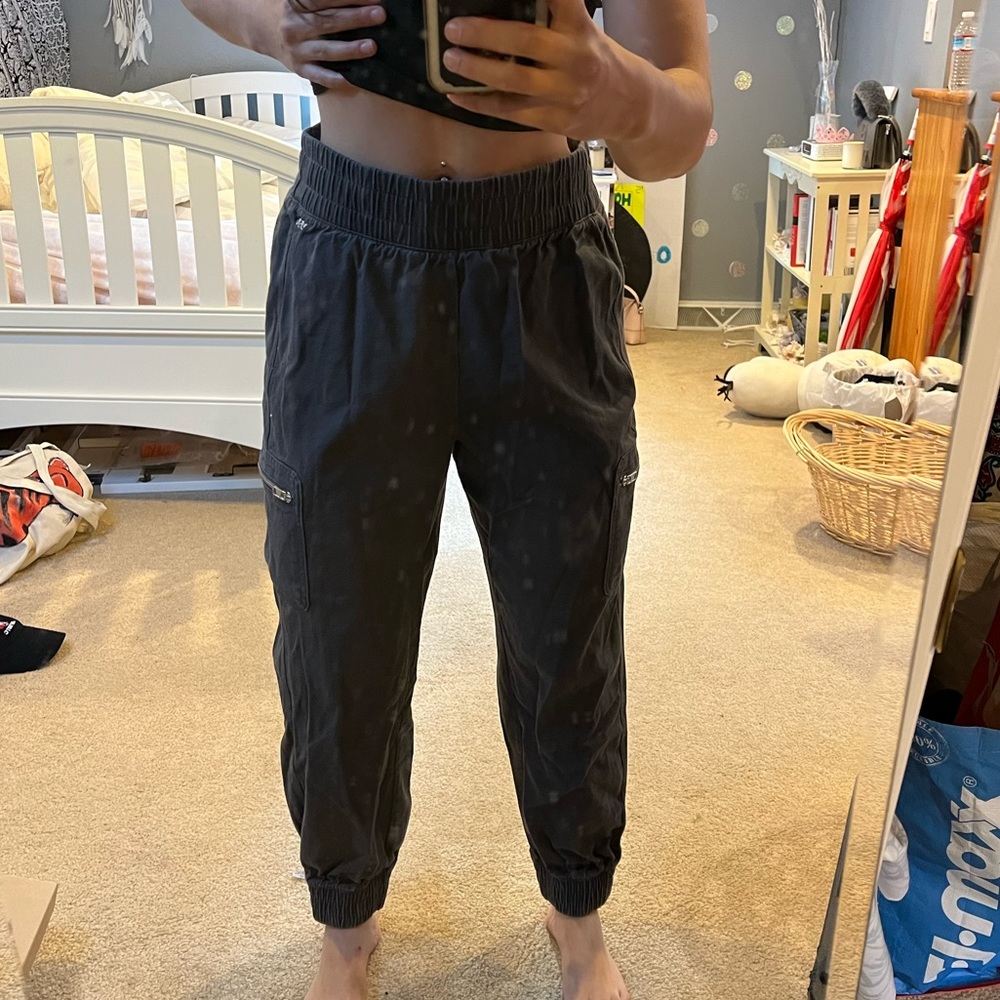 Grey-Black Cargo Pants